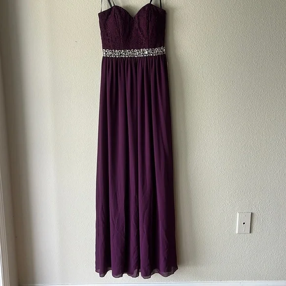 Dresses | Formal Plum Strapless Dress | Poshmark